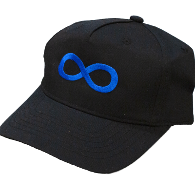 Black Infinity Hat Transparent